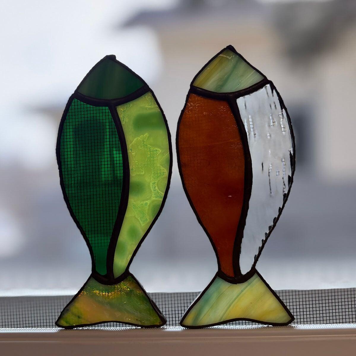 Pair of Fish beginner workshop Pane in the Glass Wyo Casper Wyoming