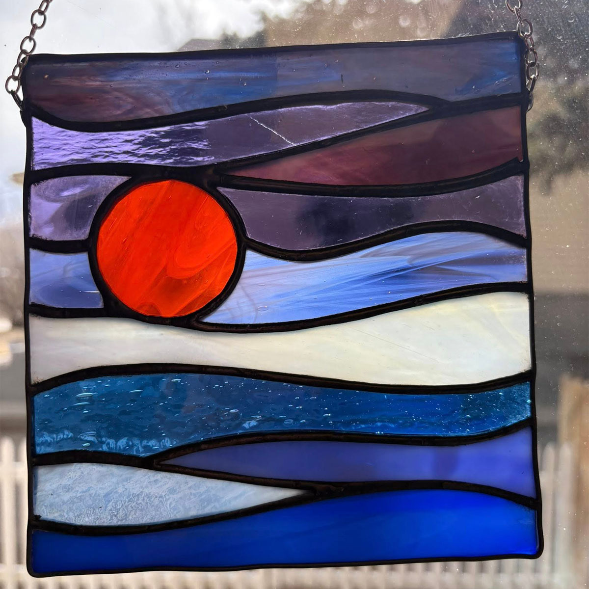 Sunrise Square Medium Piece workshop Pane in the Glass Wyo Casper Wyoming